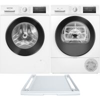Zestaw AGD Siemens iQ300 Pralka WM14N257PL 9kg + Suszarka WT45HV99PL 8kg + Łącznik WZ27400