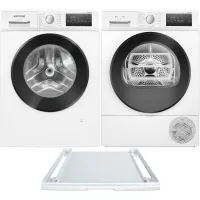 Zestaw AGD Siemens iQ300 Pralka WM14N257PL 9kg + Suszarka WT45HV99PL 8kg + Łącznik WZ27400