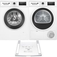 Zestaw AGD Bosch Serie 4 Pralka WAN2405GPL 8kg + Suszarka WTH8627GPL 8kg + Łącznik WTZ11400