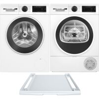 Zestaw AGD Bosch Serie 6 Pralka WGG254ZGPL 10kg + Suszarka WQG233DGPL 8kg + Łącznik WTZ27400