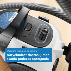 odkurzacz bezworkowy bosch serie 2 bgs05wh2h regulacja
