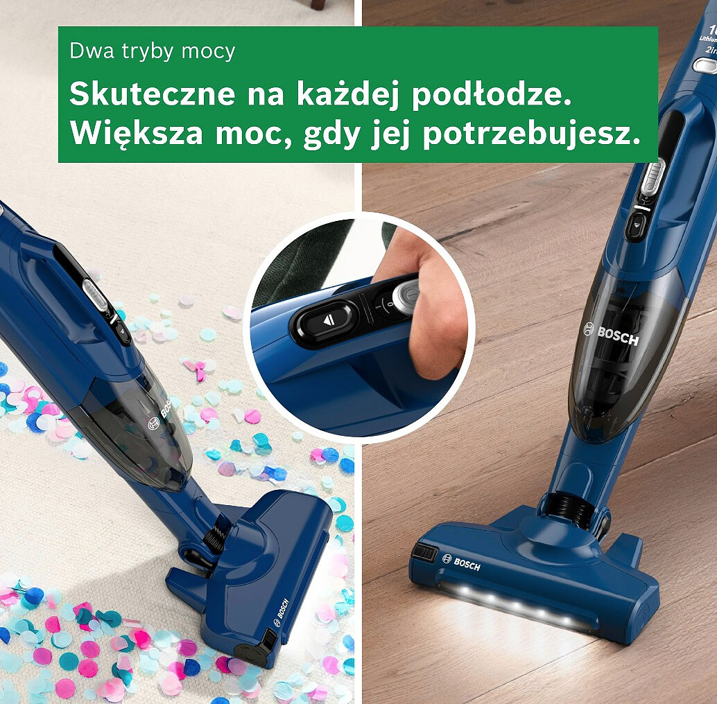 odkurzacz pionowy bosch serie 2 bbhf216l tryby