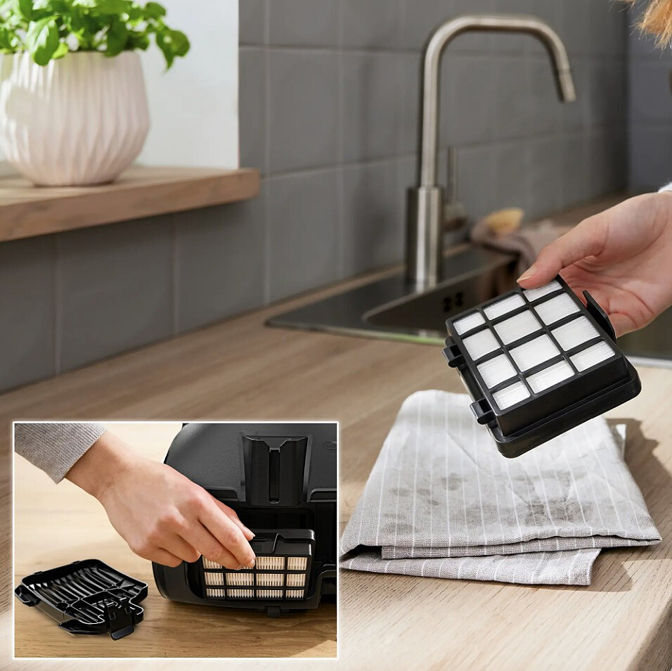 odkurzacz bezworkowy bosch serie 2 bgs05ba2th filtr