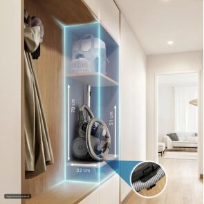 odkurzacz bezworkowy bosch serie 2 bgs05ba2th wymiary