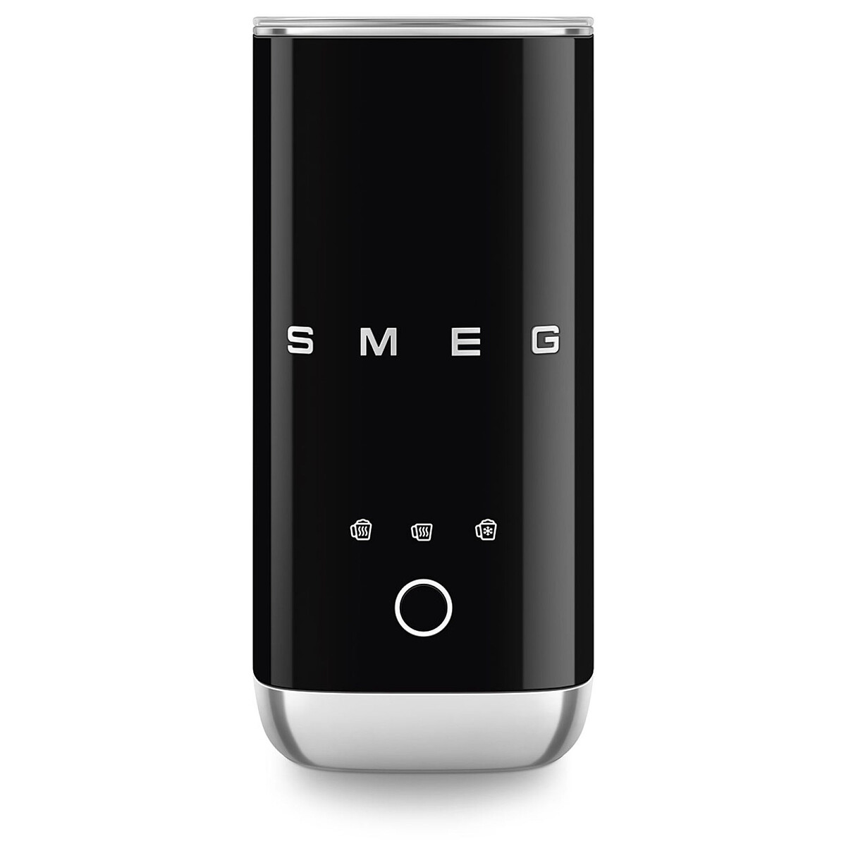 spieniacz do mleka smeg mff02bleu czarny przod