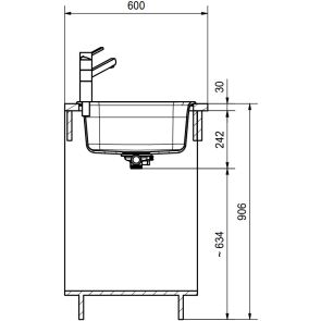 zlewozmywak granitowy franke antea azg 611 86 czarny mat rysunek techniczny 3