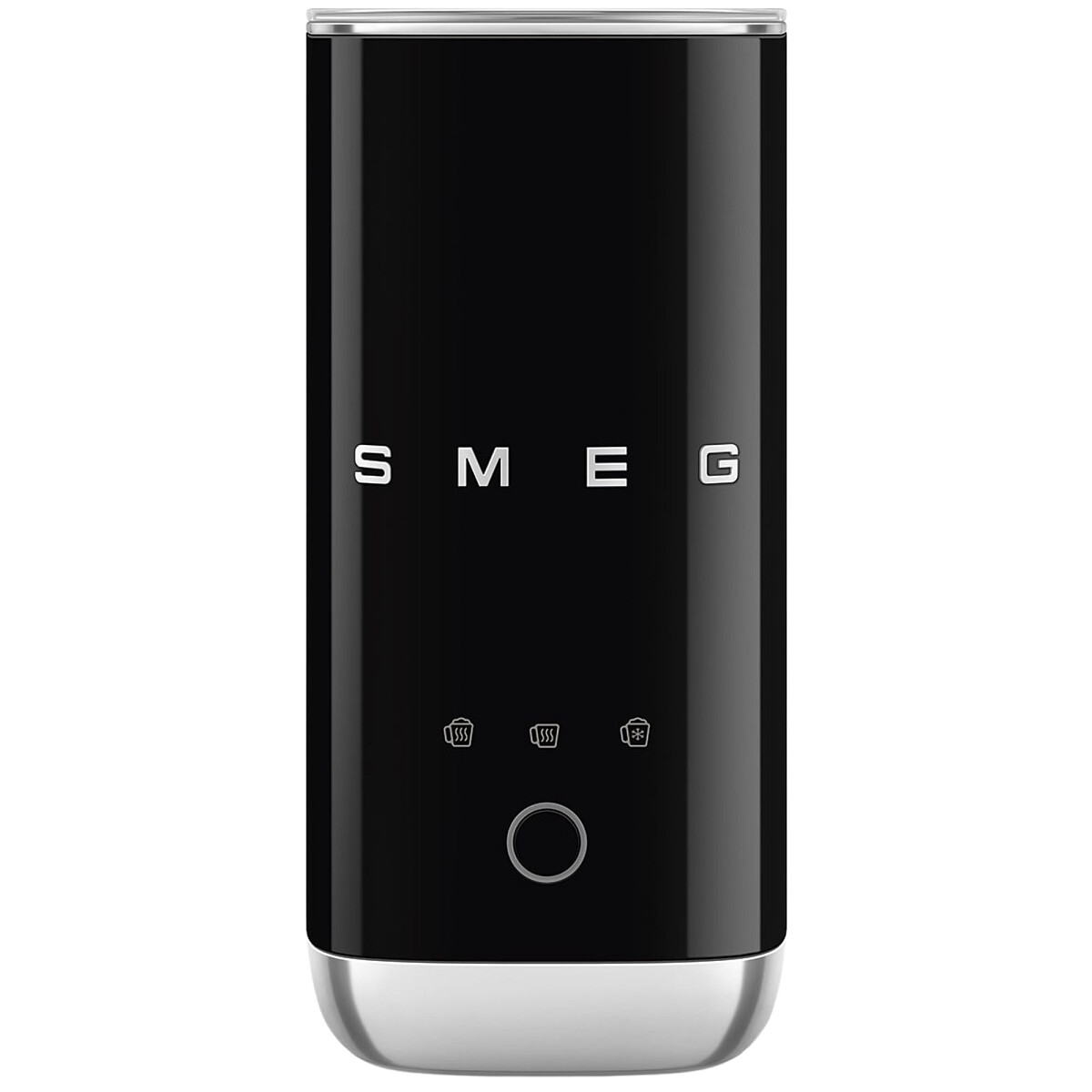 spieniacz do mleka smeg mff02bleu czarny front