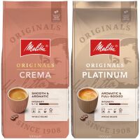 Zestaw Kaw ziarnistych Melitta Crema 1 kg + Platinum 1 kg