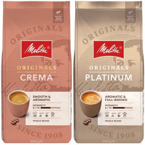 zestaw kaw ziarnistych melitta crema platinum