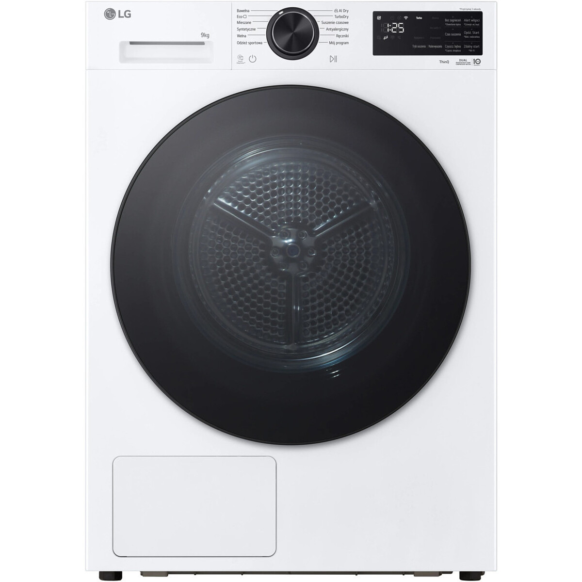 Suszarka LG RHX5009TLB 9kg AI Pompa ciepła TurboDry