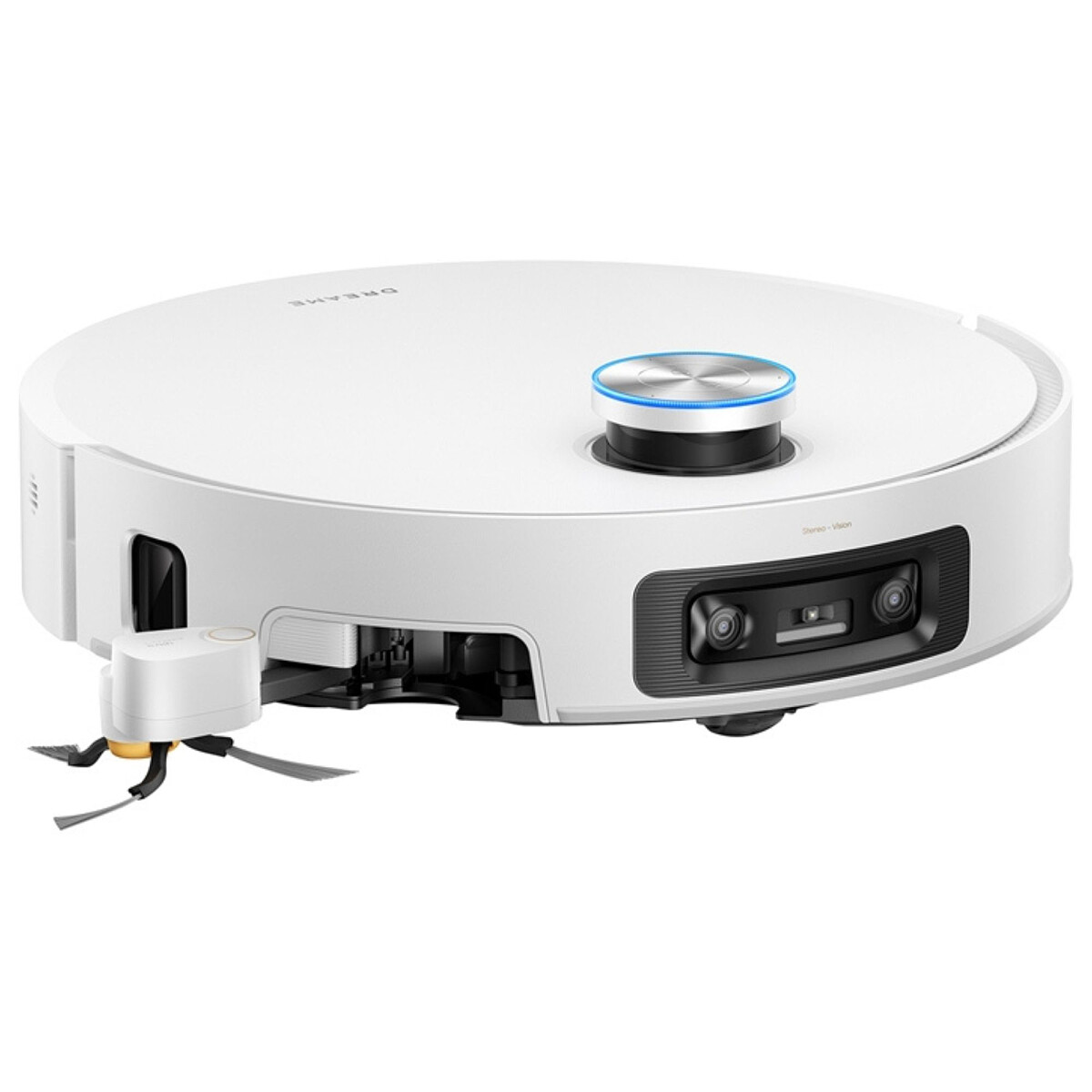 robot sprzatajacy dreame x60 pro ultra matrix bialy robot bok