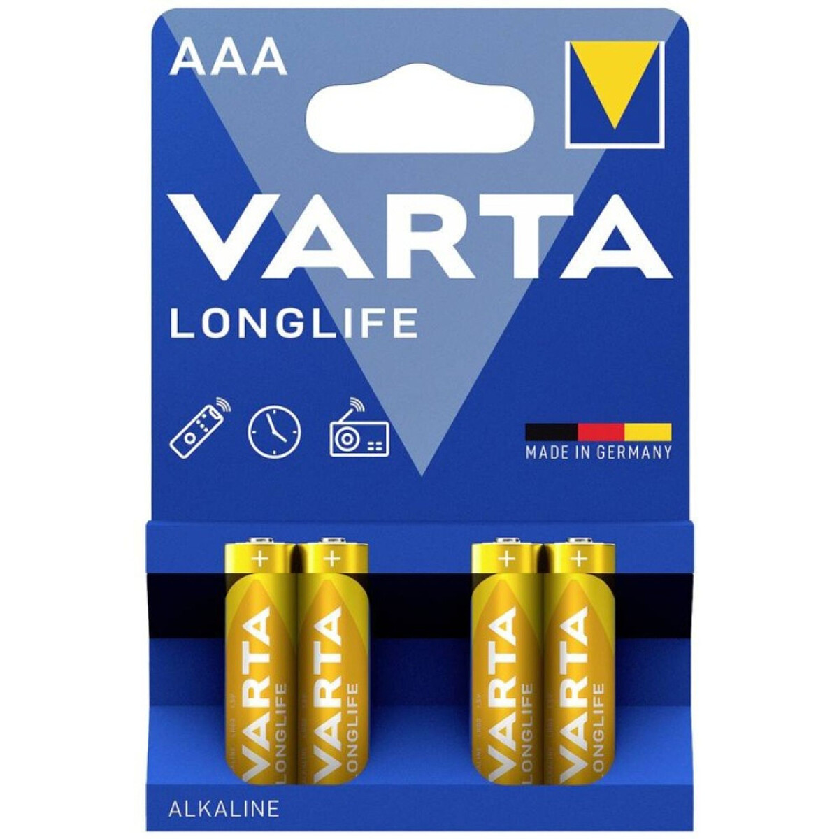 baterie varta longlife lr03 aaa 4 szt opakowanie