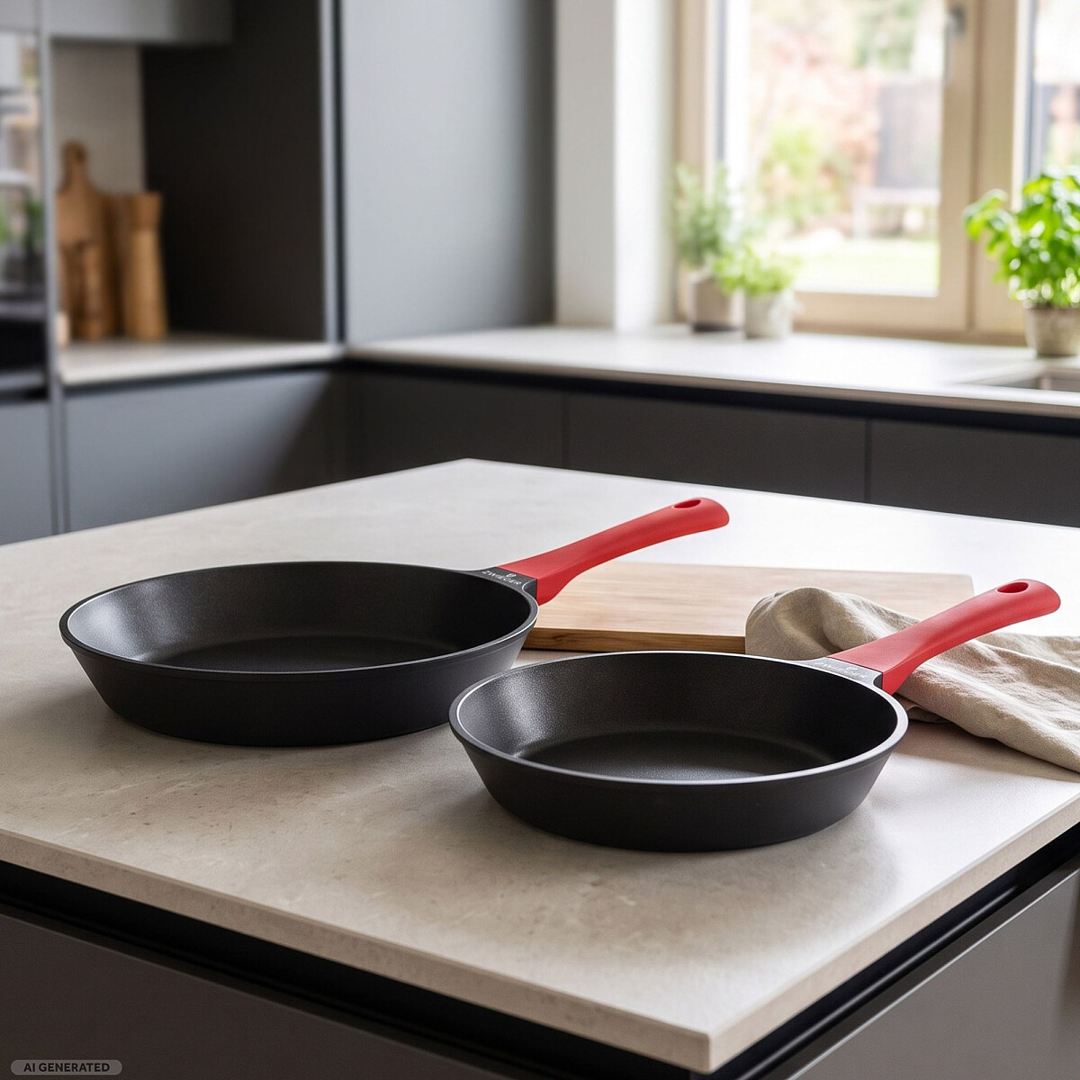 zestaw patelni zwieger obsidian 24 cm 28 cm aranzacja
