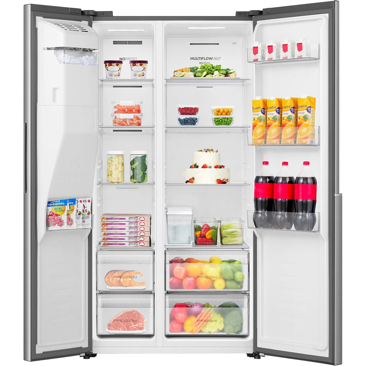 lodowka side by side gorenje nrs917e61x 1