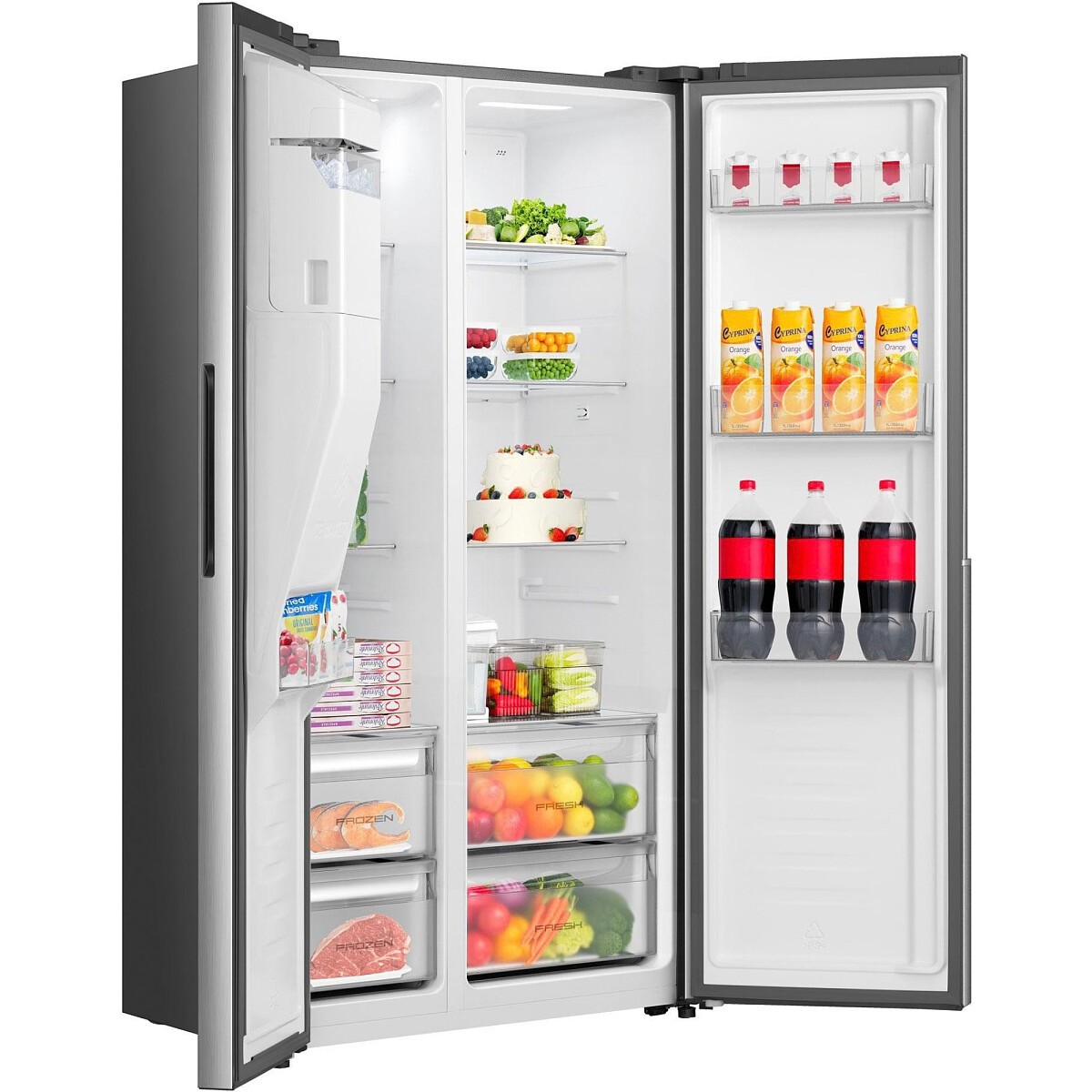 lodowka side by side gorenje nrs917e61x 4