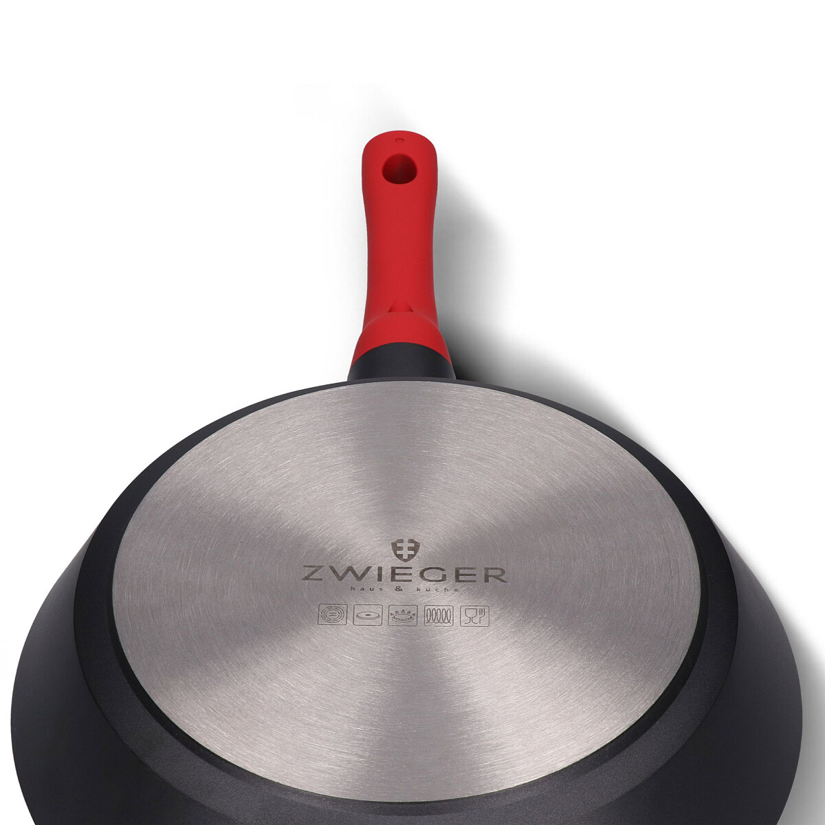 zestaw patelni zwieger obsidian 24 cm 28 cm dno