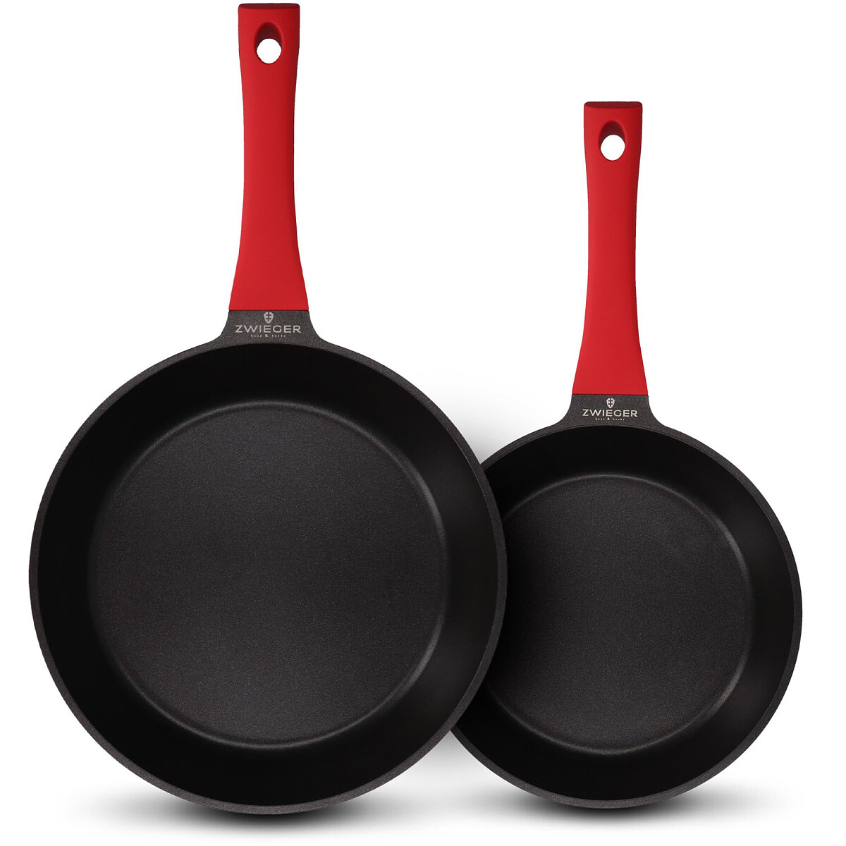 zestaw patelni zwieger obsidian 24 cm 28 cm front