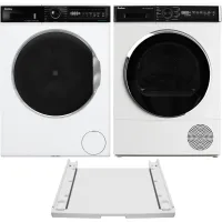 Zestaw AGD Amica Pralka WA3S712ALiSHB 7kg Slim + Suszarka AD3S72LHB (E) 7kg Slim + Łącznik VSK02