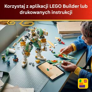 klocki lego ninjago tytanowy mech lloyda 15 rocznica 71860 aplikacja