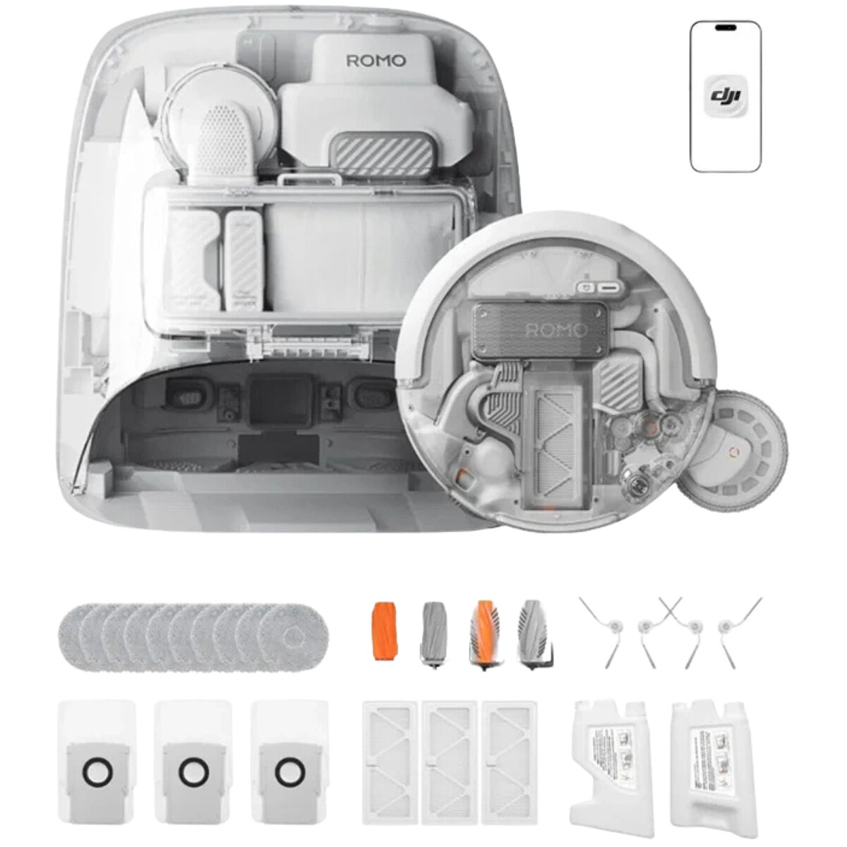 Robot sprzątający DJI ROMO P2 Clean More Combo