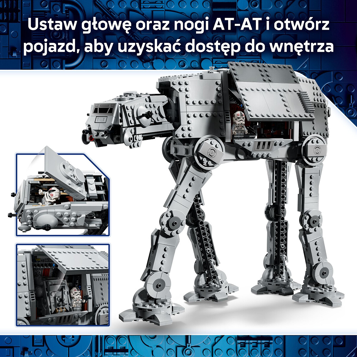 klocki lego star wars at at resztek imperium i int 4 75454detale 3