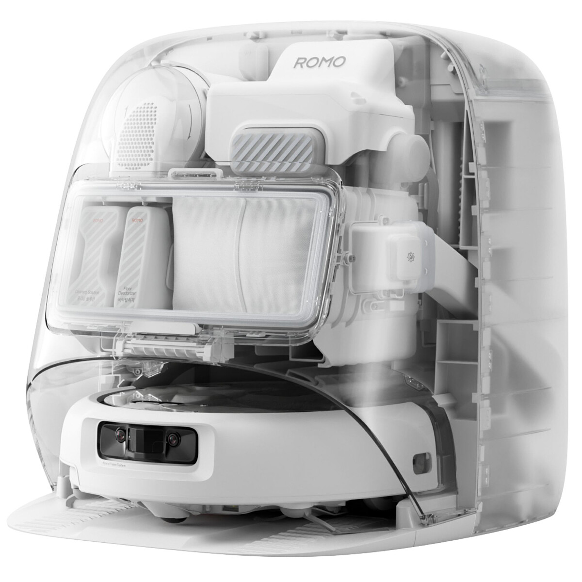 robot sprzatajacy dji romo p2 clean more combo perspektywa 3