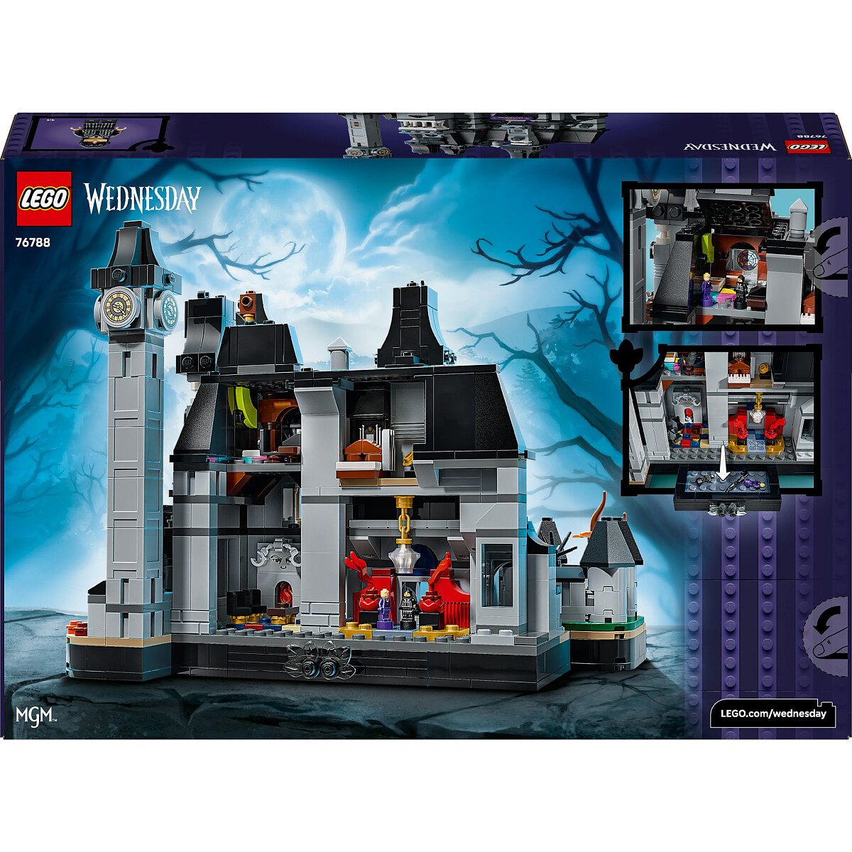 klocki lego wednesday akademia novermore 76788opakowanie tyl