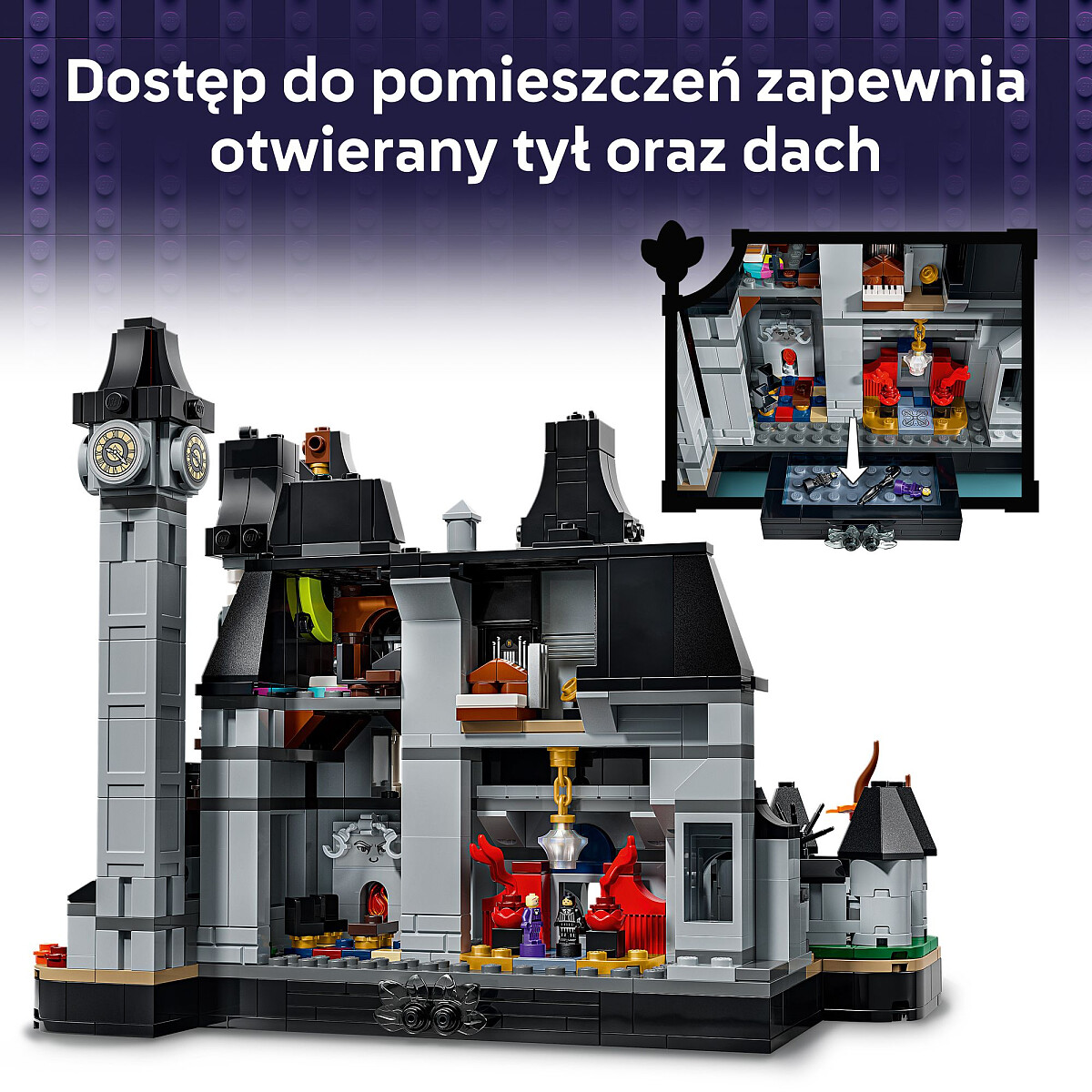 klocki lego wednesday akademia novermore 76788 otwierane elementy