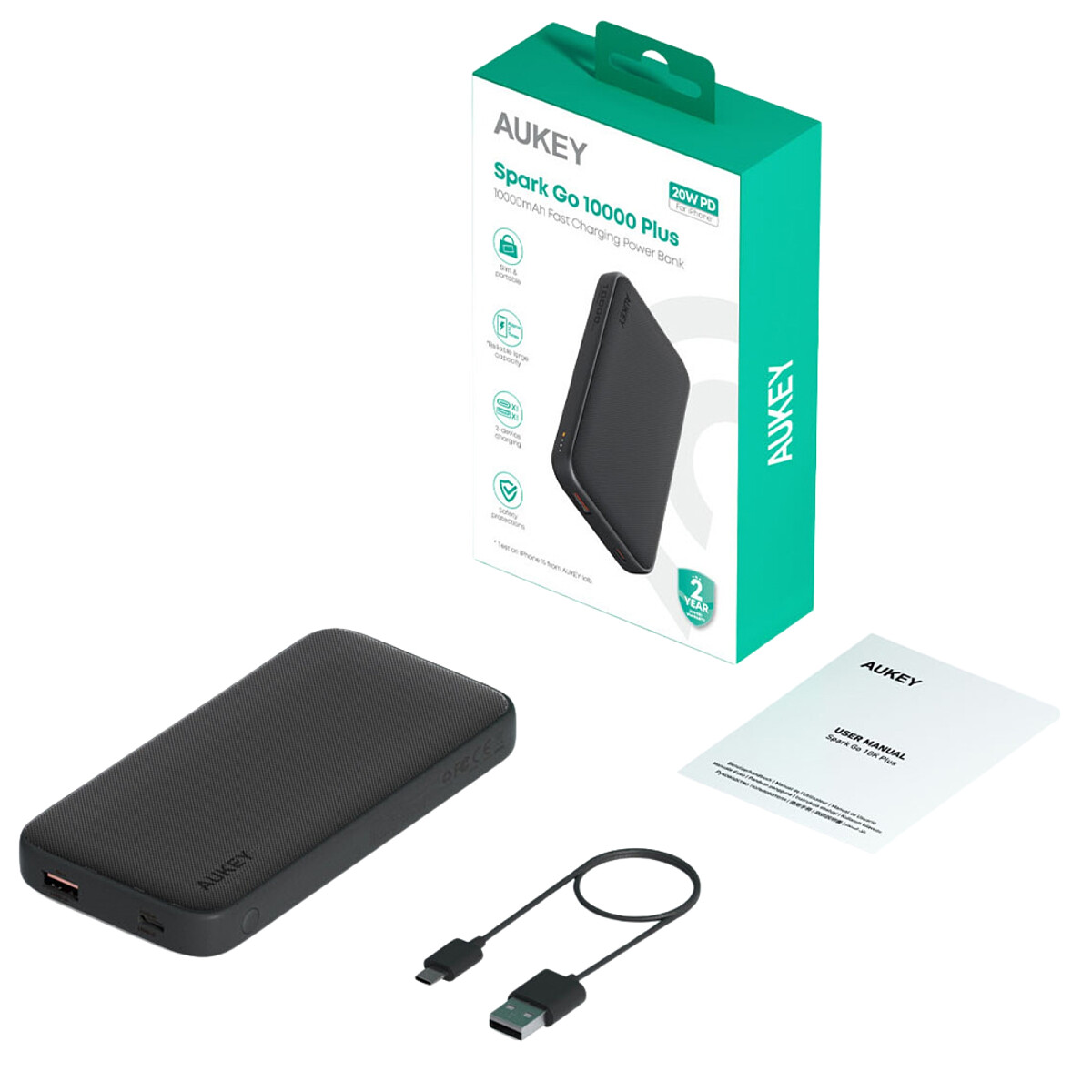 powerbank aukey pb y46p 10000 mah szary (3)
