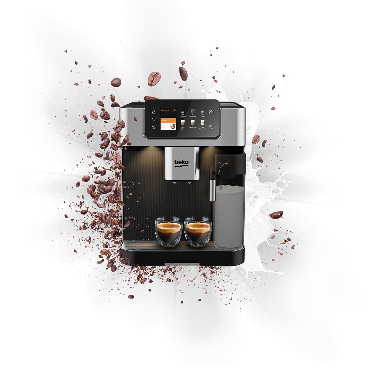 ekspres cisnieniowy beko caffeexperto ceg7348x prezentacja