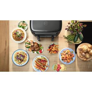 airfryer frytownica beztluszczowa bosch serie 4 double drawer mafd440b1 dania