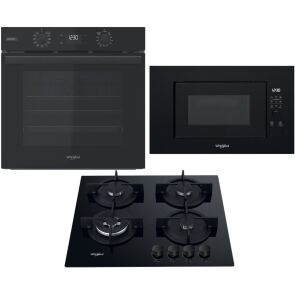 zestaw agd do zabudowy whirlpool piekarnik elektryczny omsr58Ru1sb plyta gazowa akt 625 nb1 kuchenka mikrofalowa wmf200g nb glowne