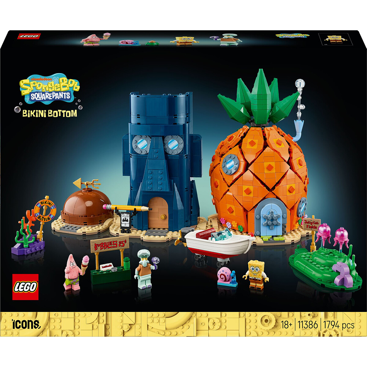 klocki lego icons spongebob kanciastoporty bikini dolne 11386 opakowanie przod