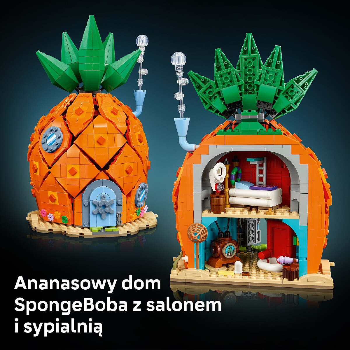 klocki lego icons spongebob kanciastoporty bikini dolne 11386 ananas