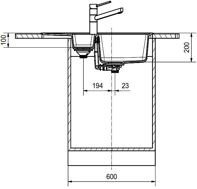 zlewozmywak granitowy franke basis bfg 651 78 rysunek techniczny 2