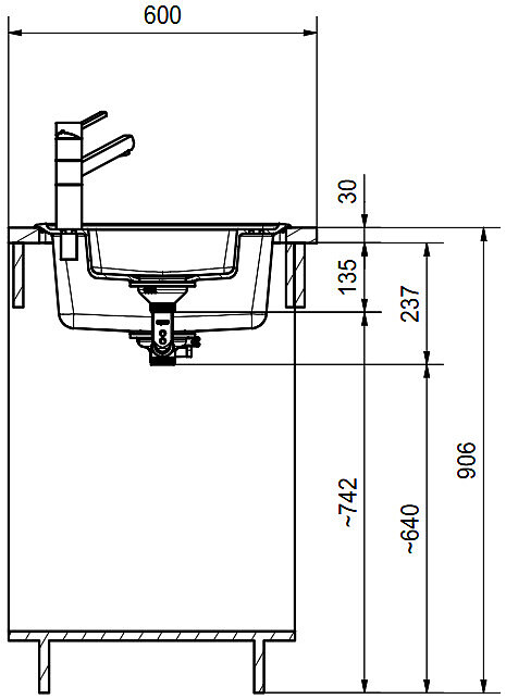 zlewozmywak granitowy franke basis bfg 651 78 rysunek techniczny 3