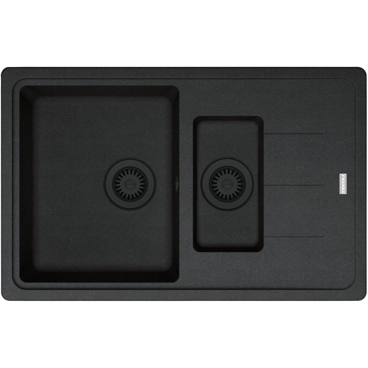 zlewozmywak granitowy franke basis bfg 651 78 onyx czarny odplyw glowne