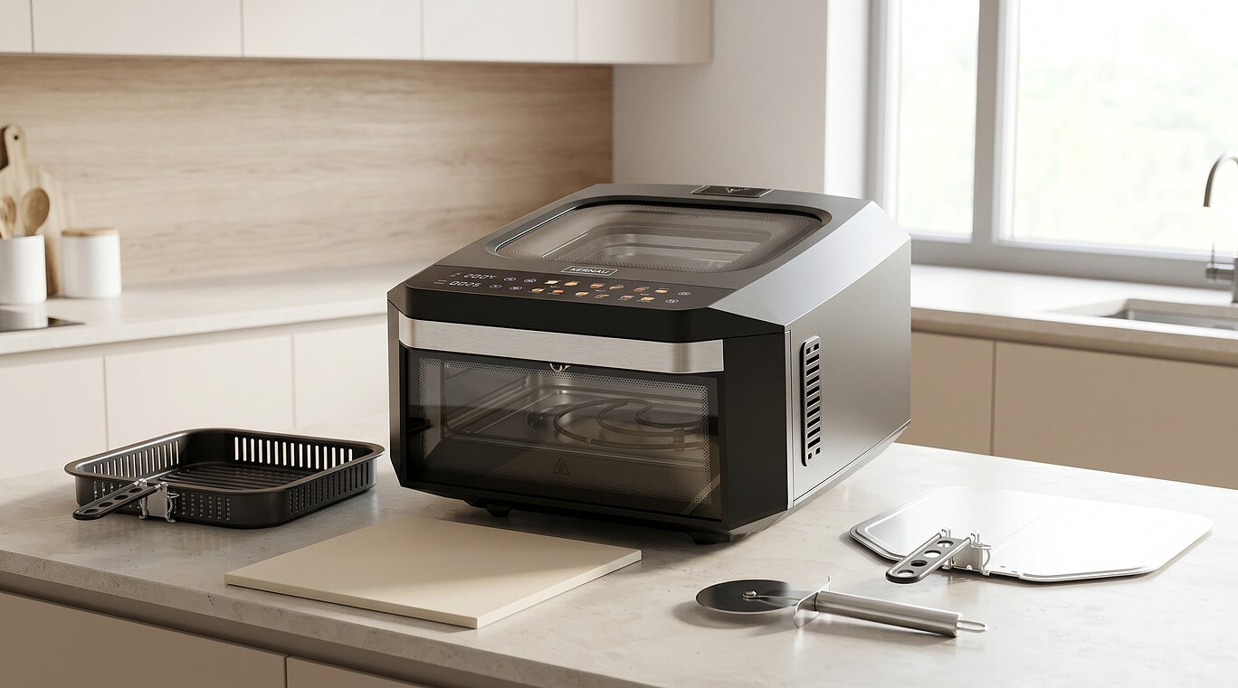 piec do pizzy z funkcja airfryer kernau ksap 132 eb aranzacja