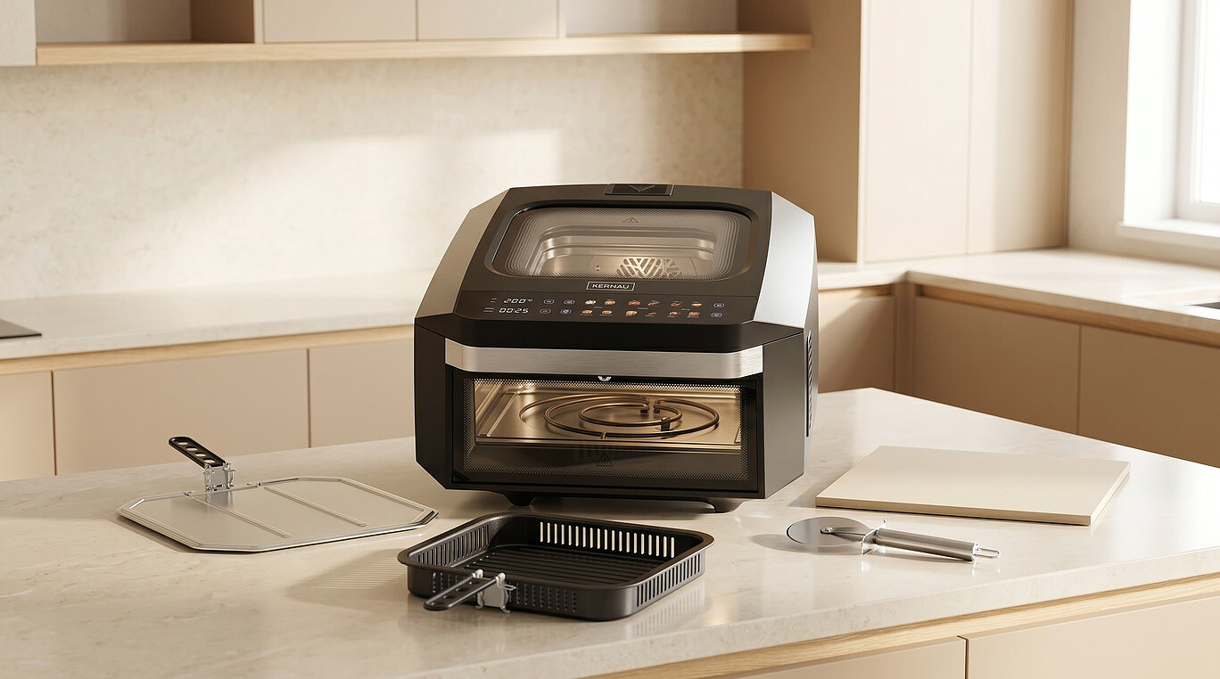 piec do pizzy z funkcja airfryer kernau ksap 132 eb aranzacja 3