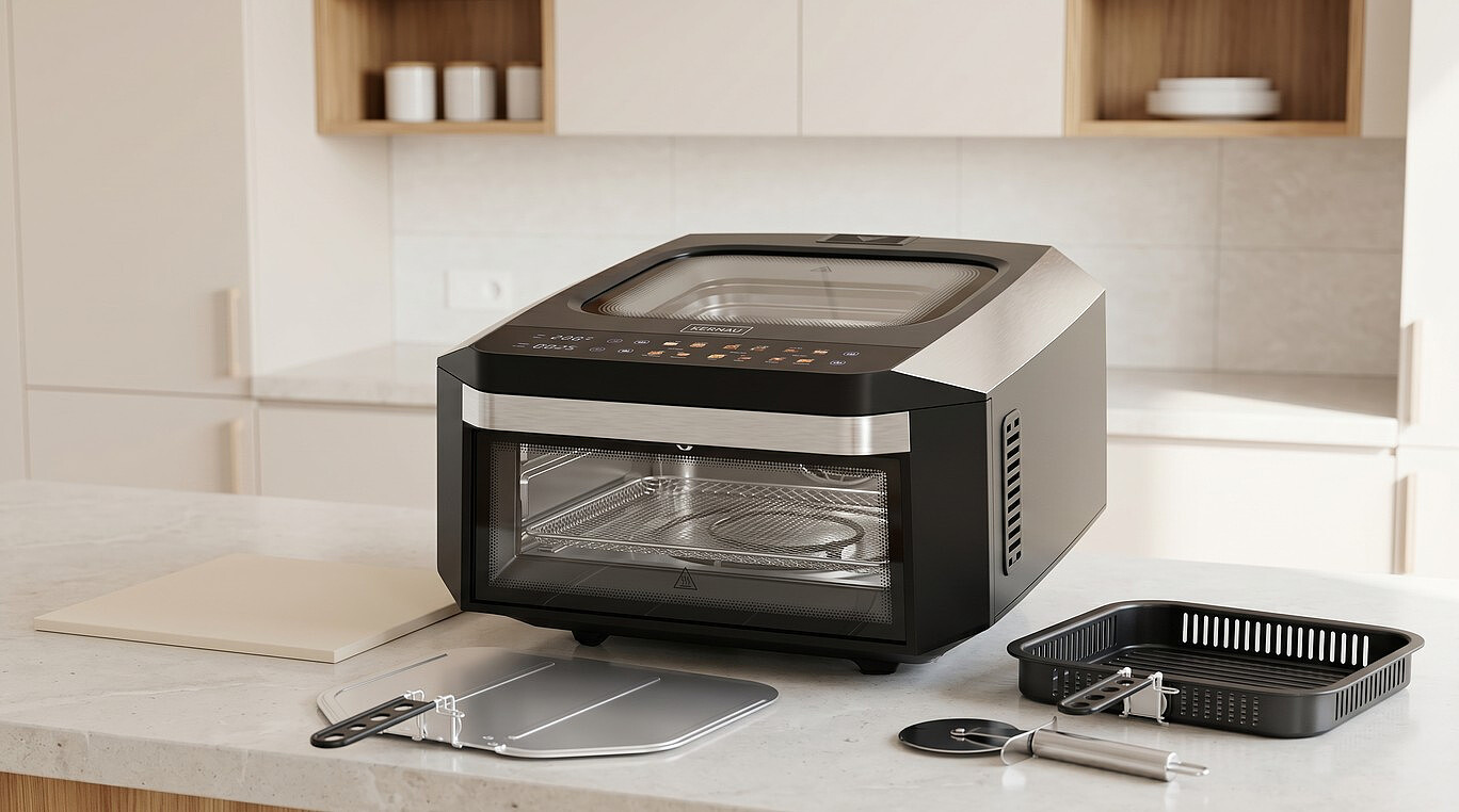 piec do pizzy z funkcja airfryer kernau ksap 132 eb aranzacja zestaw 2