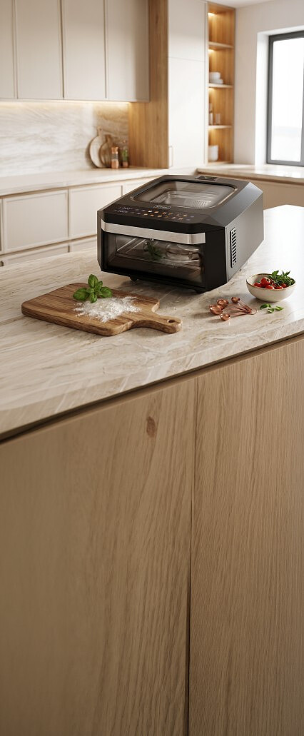 piec do pizzy z funkcja airfryer kernau ksap 132 eb aranzacja 6