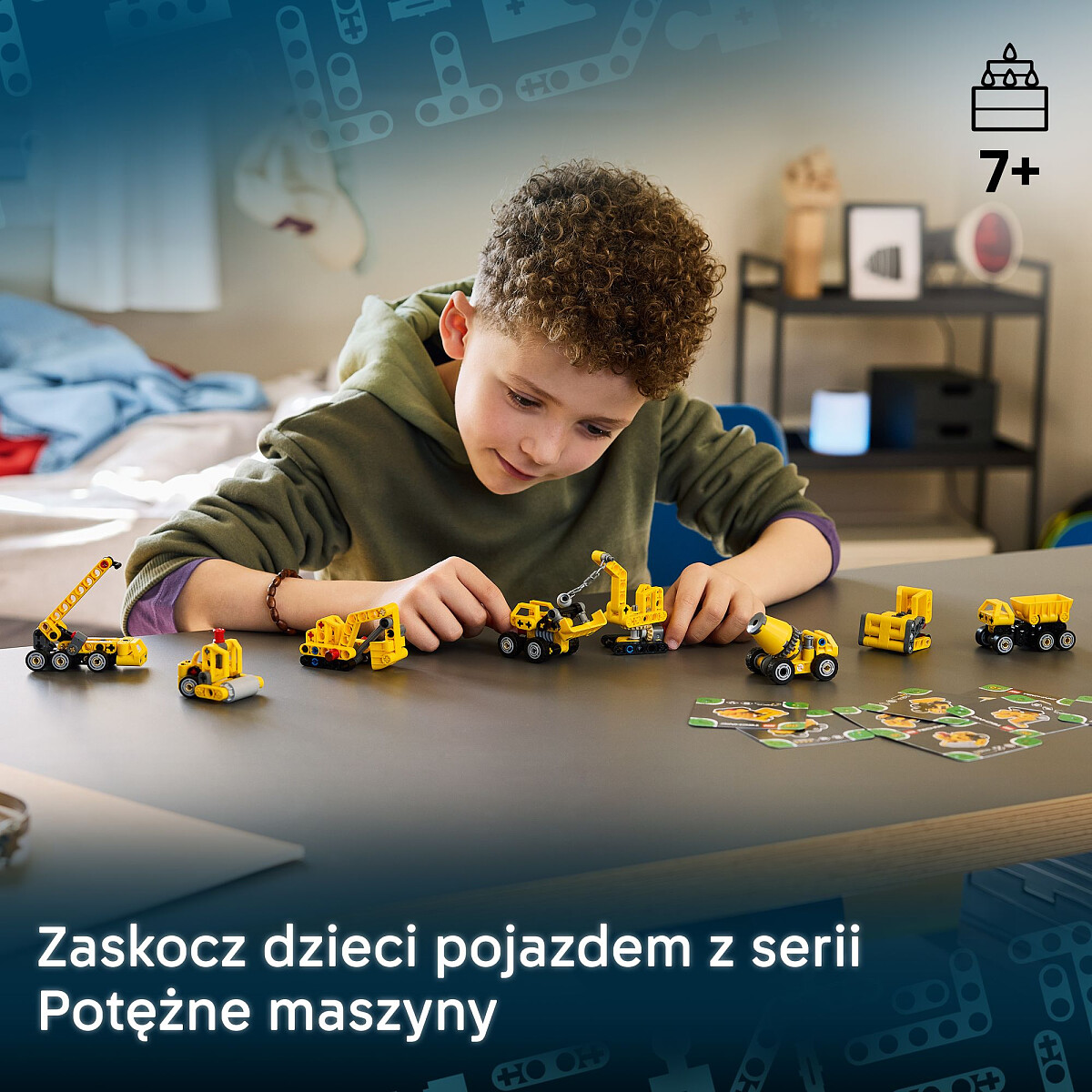 klocki lego technic potezne maszyny 42233 pojazdy