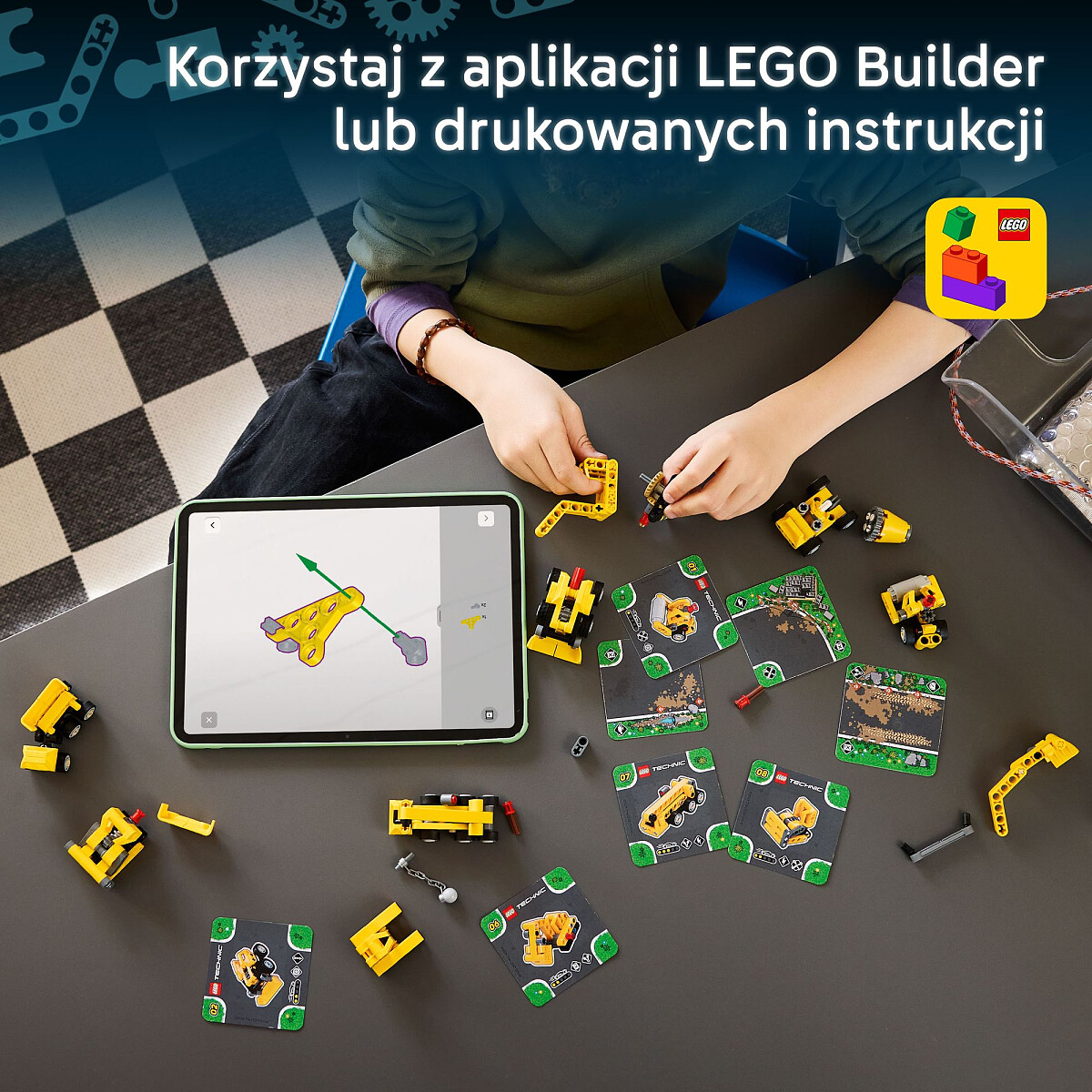 klocki lego technic potezne maszyny 42233 aplikacja