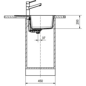zlewozmywak granitowy franke maris mrg 611 62 rysunek techniczny 2