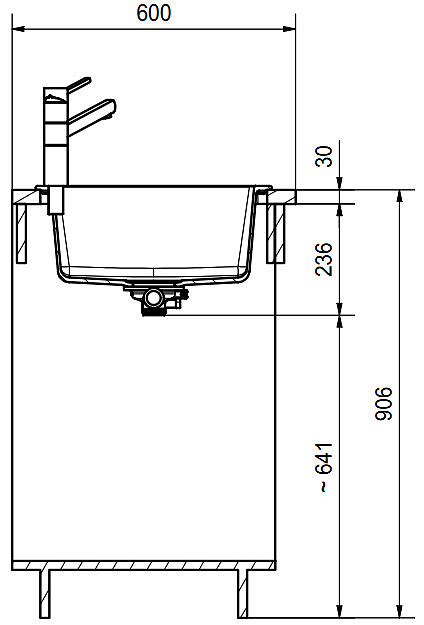 zlewozmywak granitowy franke maris mrg 611 62 rysunek techniczny 3