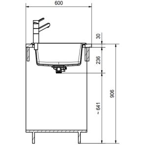 zlewozmywak granitowy franke maris mrg 611 62 rysunek techniczny 3