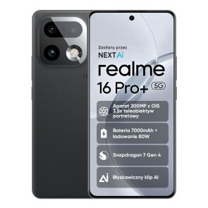 smartfon realme 16 pro 8 256 gb szary przod tyl