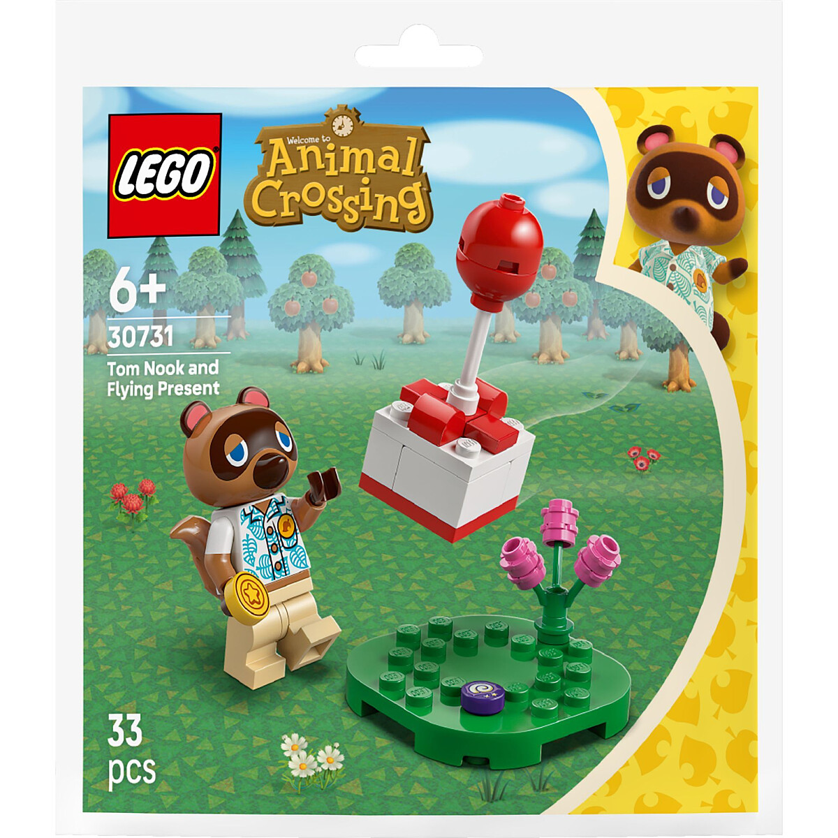 klocki lego animal crossing tom nook i latajacy prezent 30731 opakowanie przod