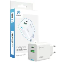 Ładowarka sieciowa Korgy K-AC45-AC-B 45W PD USB-A USB-C
