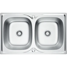 Zlewozmywak stalowy Kernau KSS N 80 2B Satin
